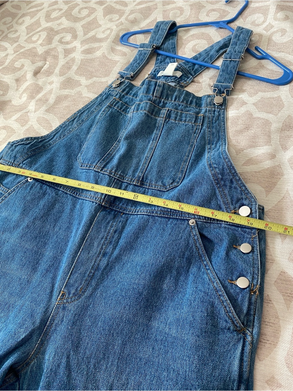 H&M Light Blue Denim Overalls with Front Bib